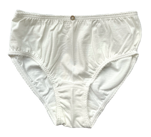 Kinder Mädchen Slip Unterhose 3er Pack Creme Baumwolle Gr. 152 164