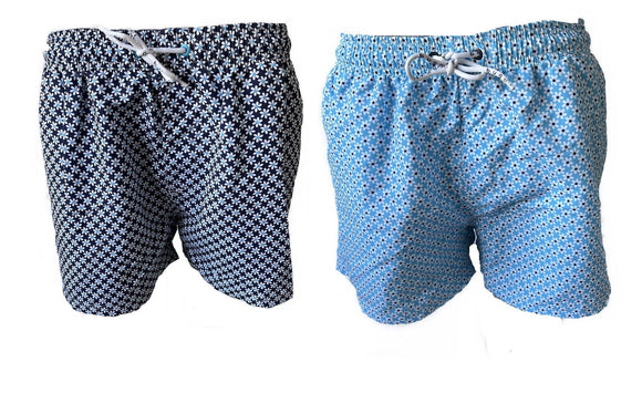 Bugatti Herren Badeshort Valentin Blau und Navy Gr. M