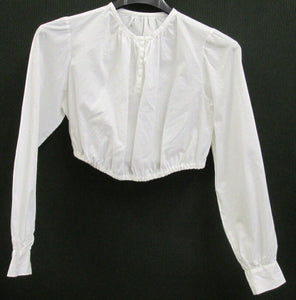 Damen Trachten Bluse weiß Gr. 32