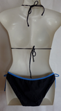 Damen Triangel Bikini Schwarz/Blau/Grau/Weiß gemustert Gr. 34 36 38 40 42 NEU