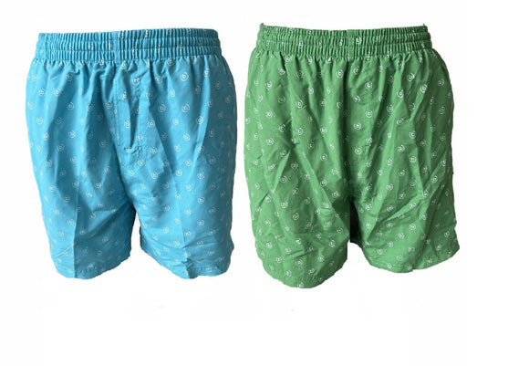 Bugatti Herren Badeshort Sandro Hellblau Grün Gr. M