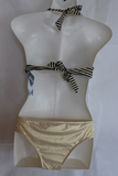 Damen Bikini Gold/Schwarz Gr. 36 38 40 42 44 NEU