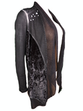 Capuccino Damen Jacke Cardigan Langarm Braun Gr. 36 38 40 42 44 46