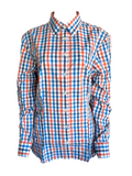 James & Nicholson Damen Karo-Bluse Langarm Baumwolle Gr. XS M L XL 2XL