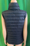 Damen Steppweste mit integrierter Kapuze Black Opal Gr. S, M, L, XL