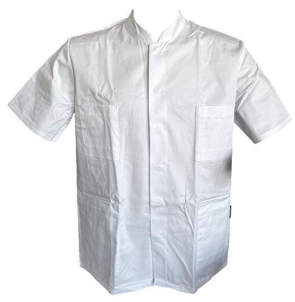 Medizinisches Arbeitshemd Kurzarm Weiß Gr. S M L XL XXL