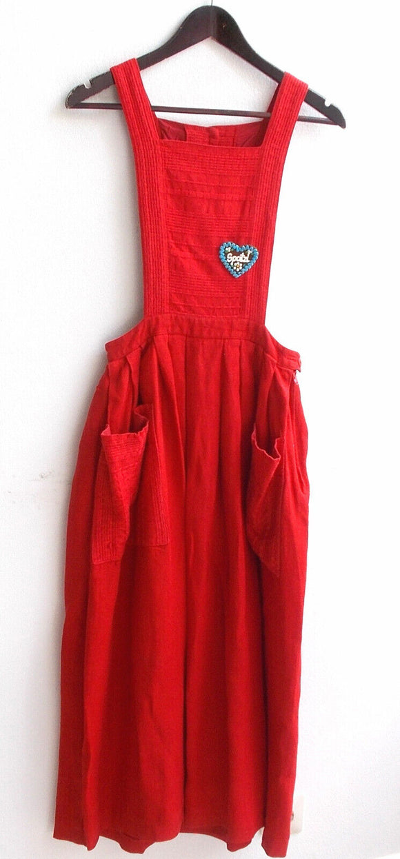 Damen Trachten Kleid ärmellos rot ca. Gr. 36 v. Salzburger Dirndl